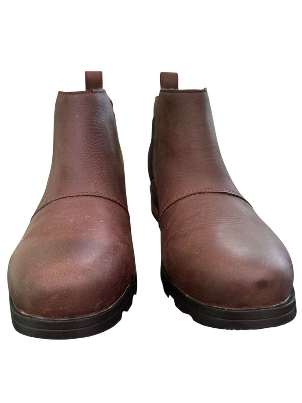 Sorel Brown Leather Emelie Chelsea Boots - Classic Slip-On. Size 7. EUC! - Picture 16 of 16